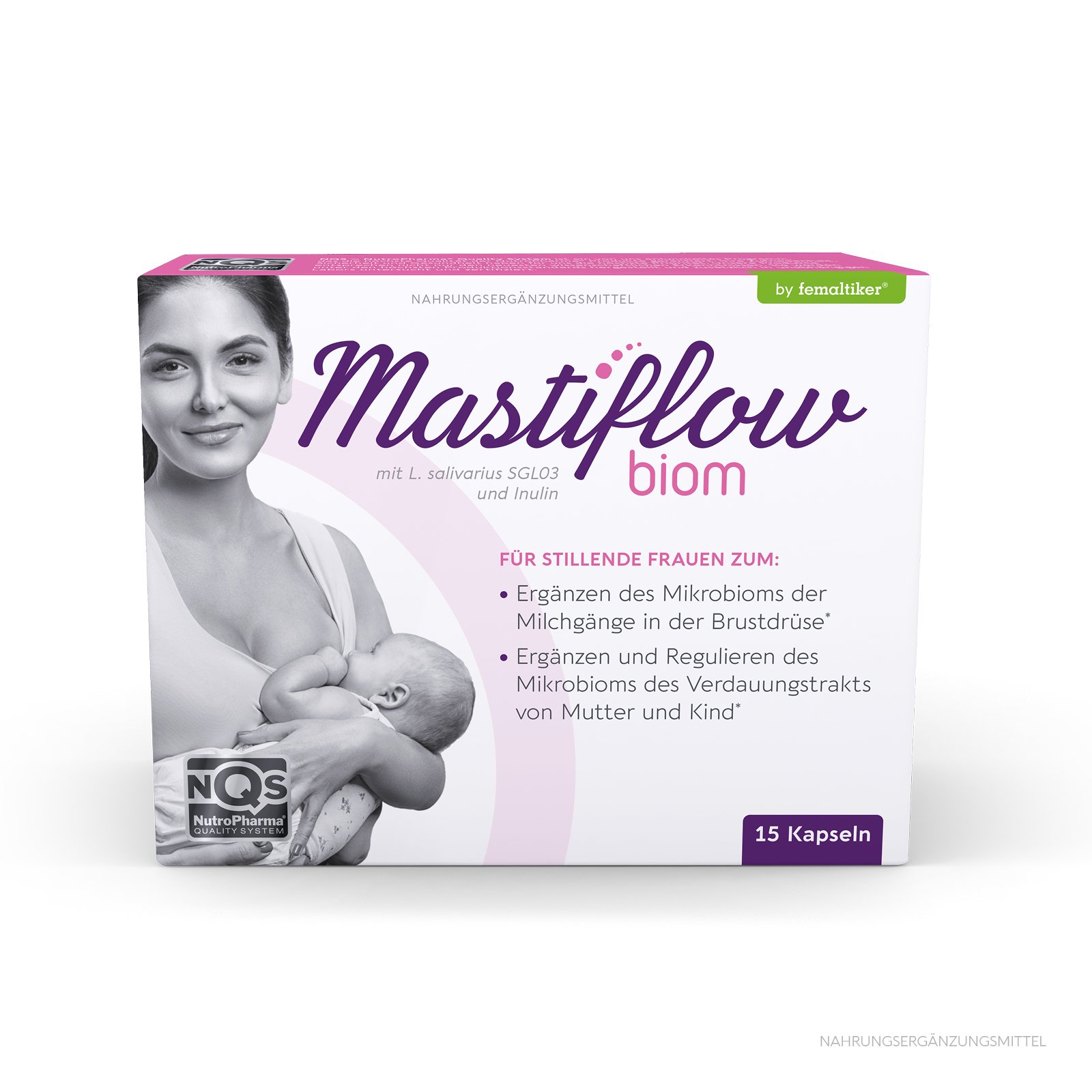 Mastiflow biom – Probiotikum zur Ergänzung des Mikrobioms der Milchkanäle und der Darmmikrobiota deines Babys